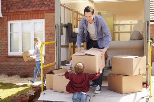 House removalists preparing a home move in Westminster