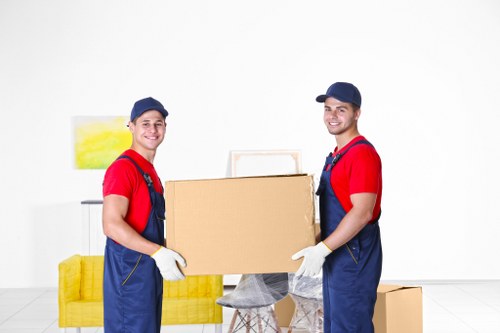 Protective wrapping used during a furniture removal in Westminster