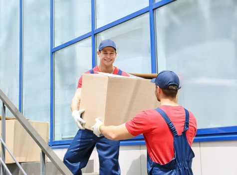 Reusable furniture and mixed recyclables prepared for charity and recovery