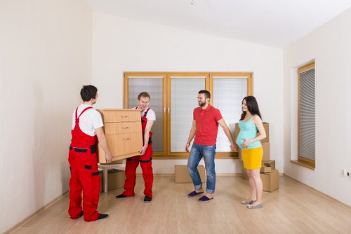 Specialist packing and furniture dismantling during a house move