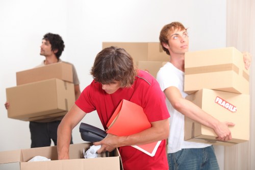 Professional movers handling packing and transport in Westminster