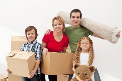 A reliable Westminster furniture removals team preparing for transport