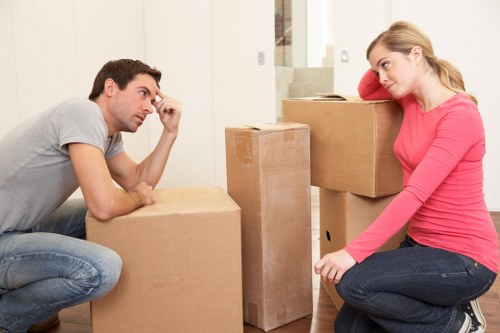 Example moving job in Westminster apartment area