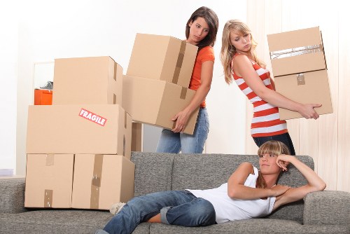 Office furniture removals in Westminster with organized loading