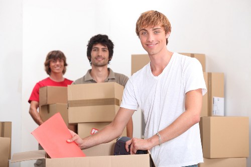 Final moving van scene representing Westminster transport services